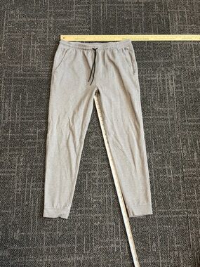 Old Navy Light Grey Knit Joggers with Drawstring